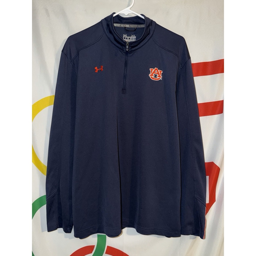 Under Armour Auburn Tigers 1/4 Zip Pullover Mens XL Sweatshirt Football